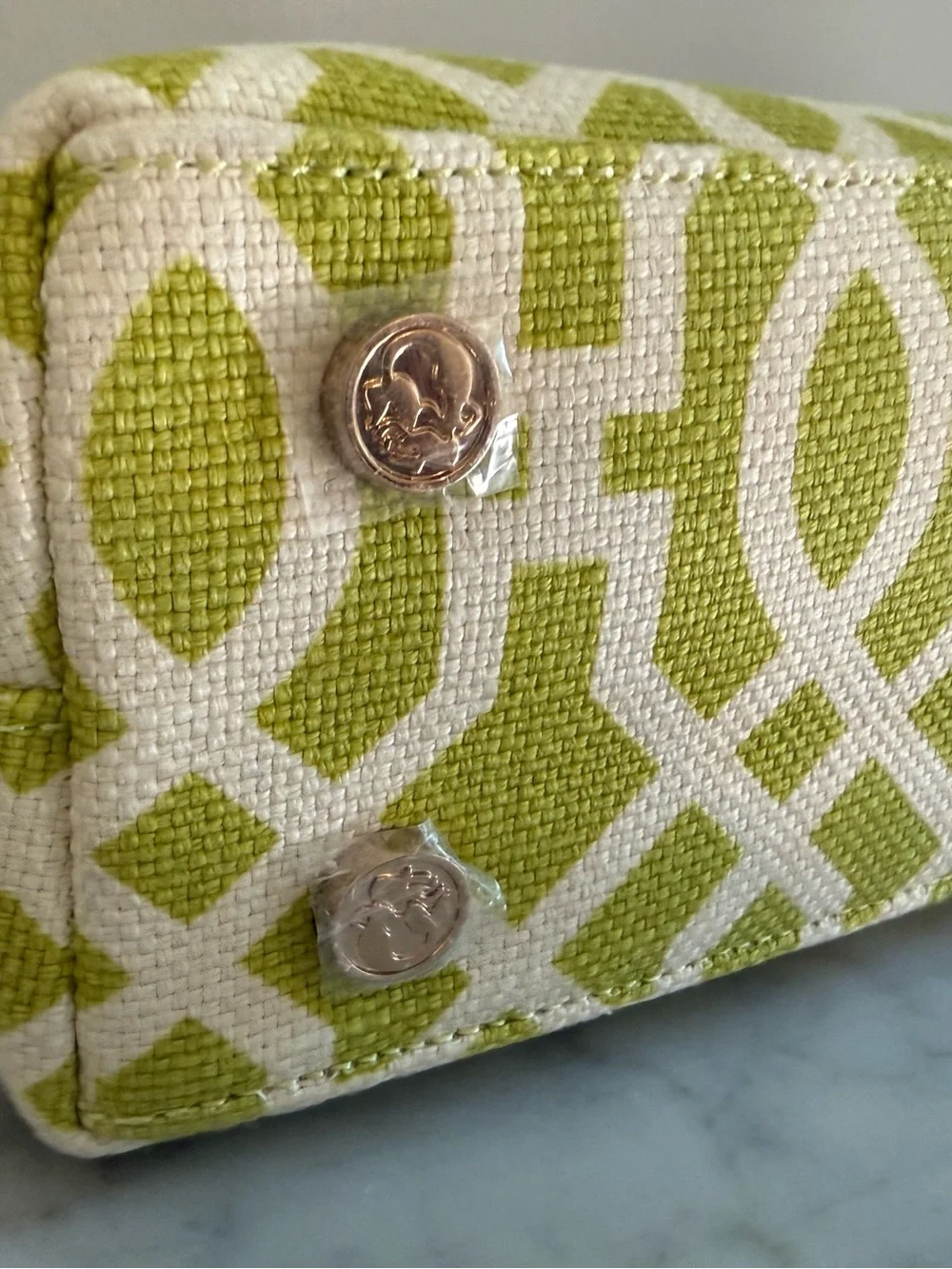 Spartina 449 Heyward Dixie Hobo Bag Lime Green White NWT
